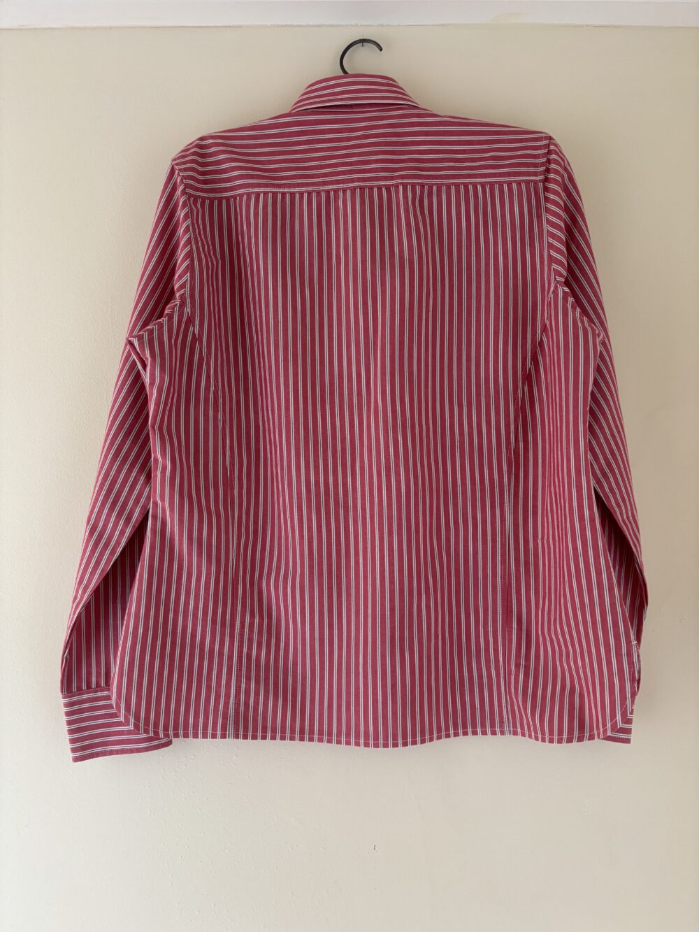 CAMISA ALGODÃO LISTRAS VERMELHA